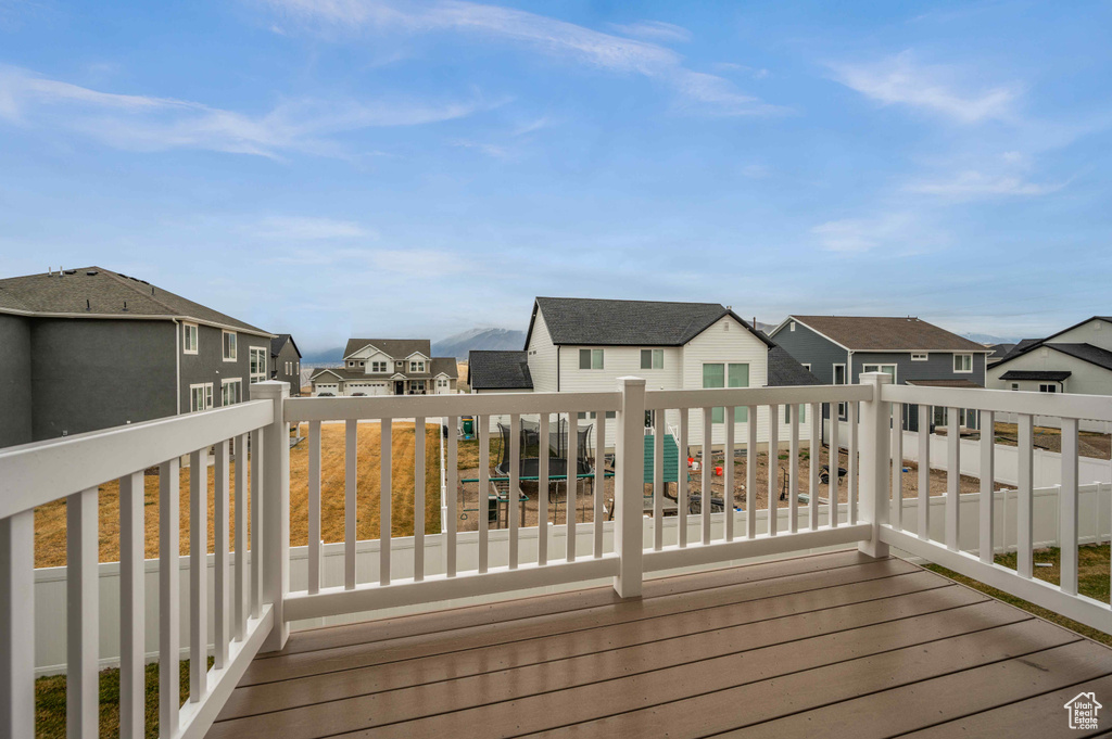 Deck featuring a residential view