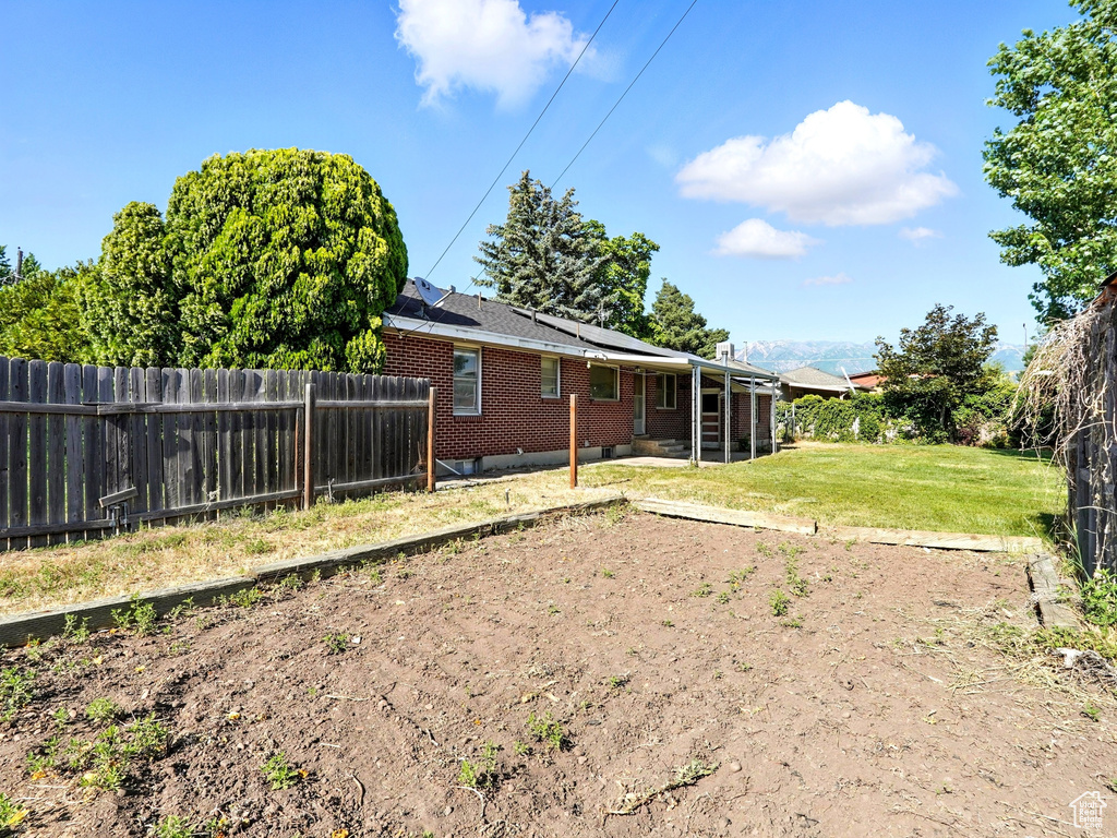 View of yard featuring a patio