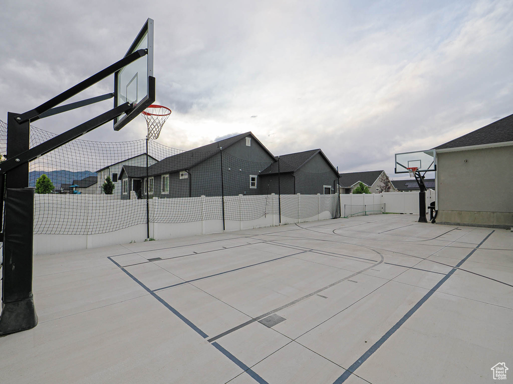 View of sport court with community basketball court