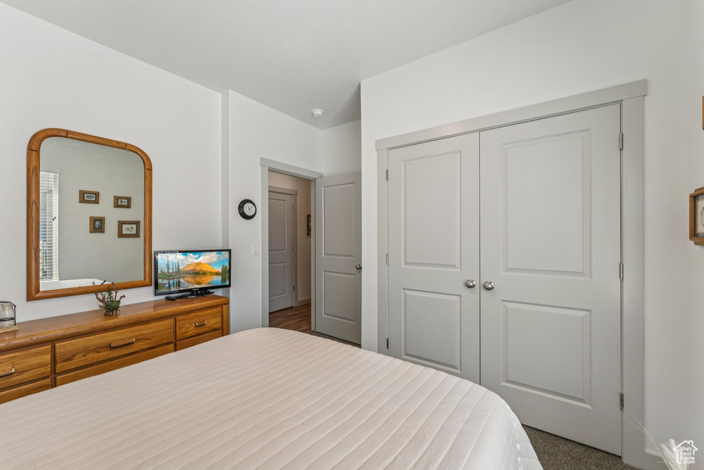Bedroom featuring a closet
