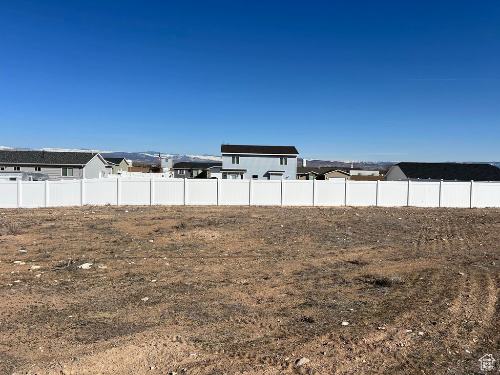 View of yard featuring a residential view