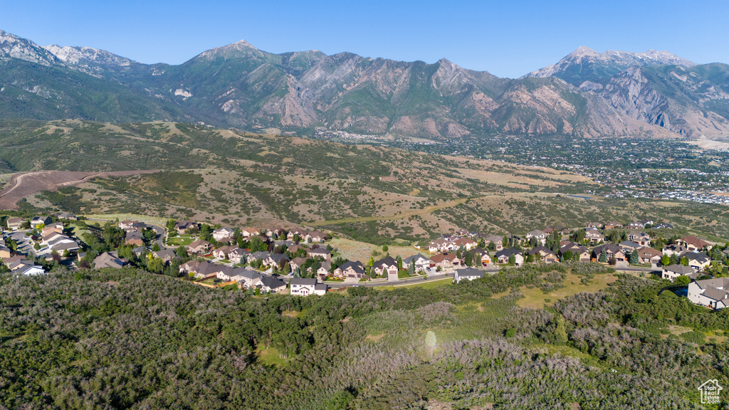 Mountain view featuring nearby suburban area