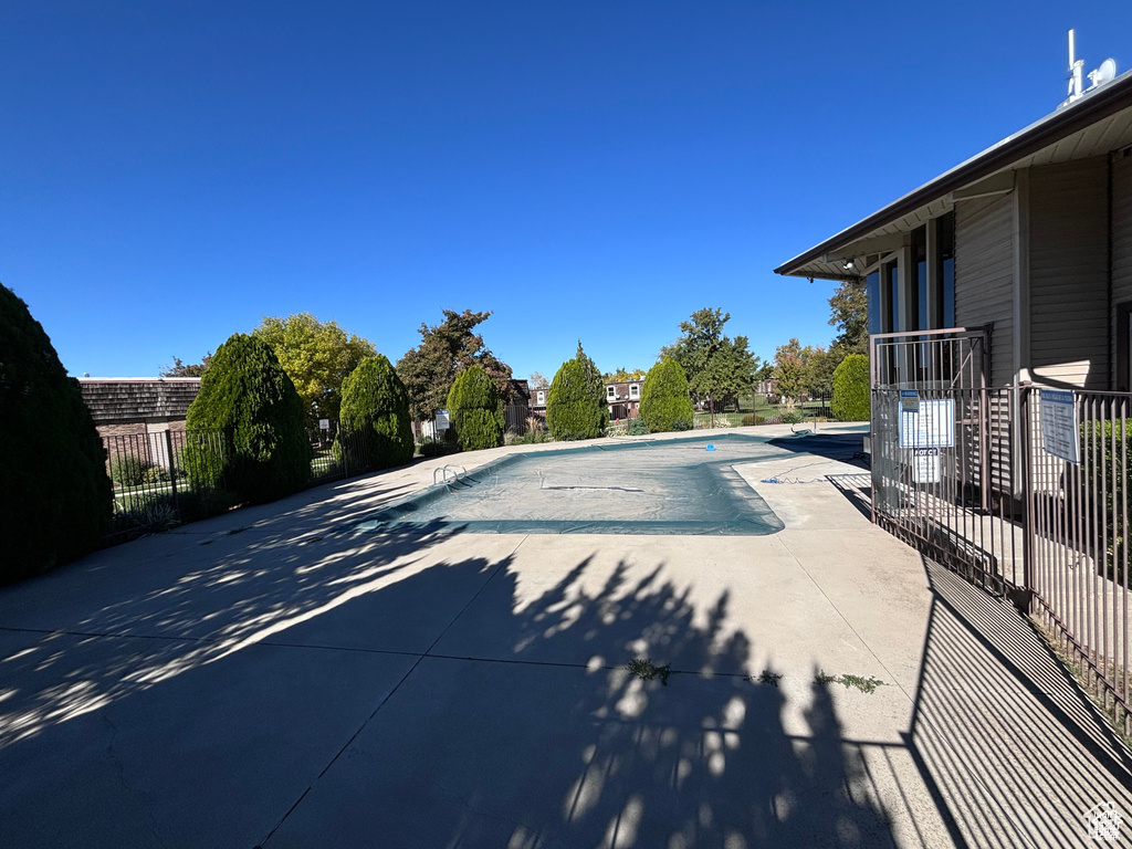 View of pool with a patio