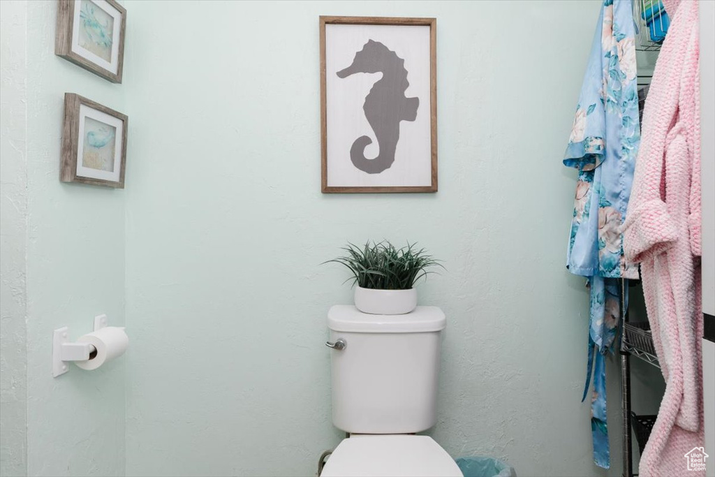 Half bathroom featuring toilet