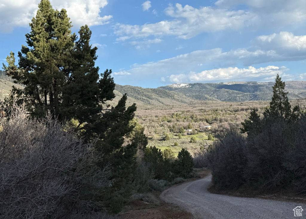 View of mountain background