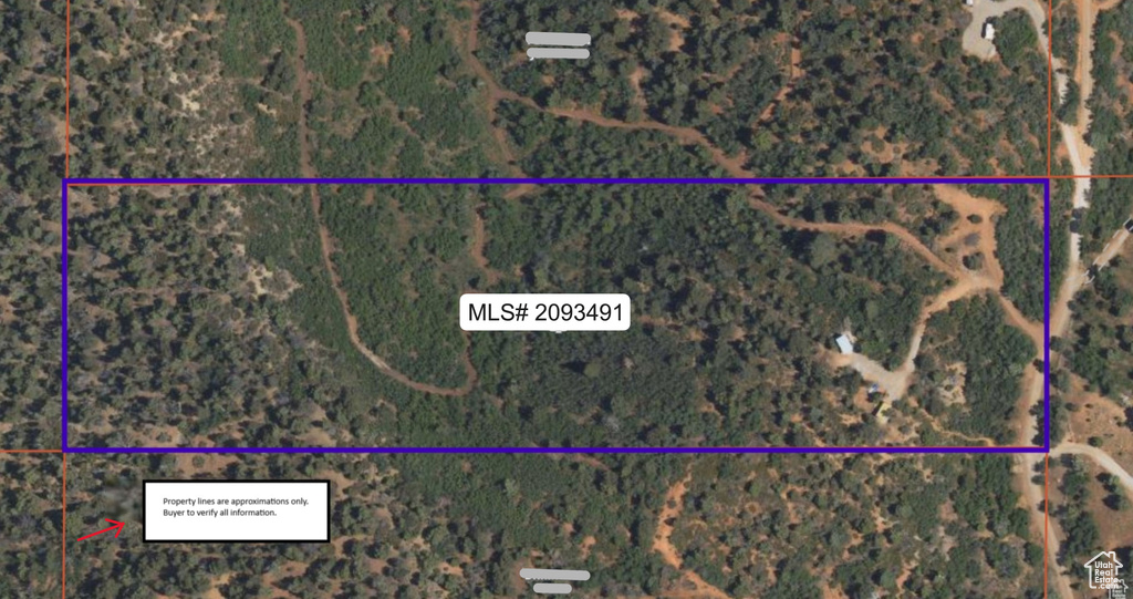 Map / location with property parcel outlined