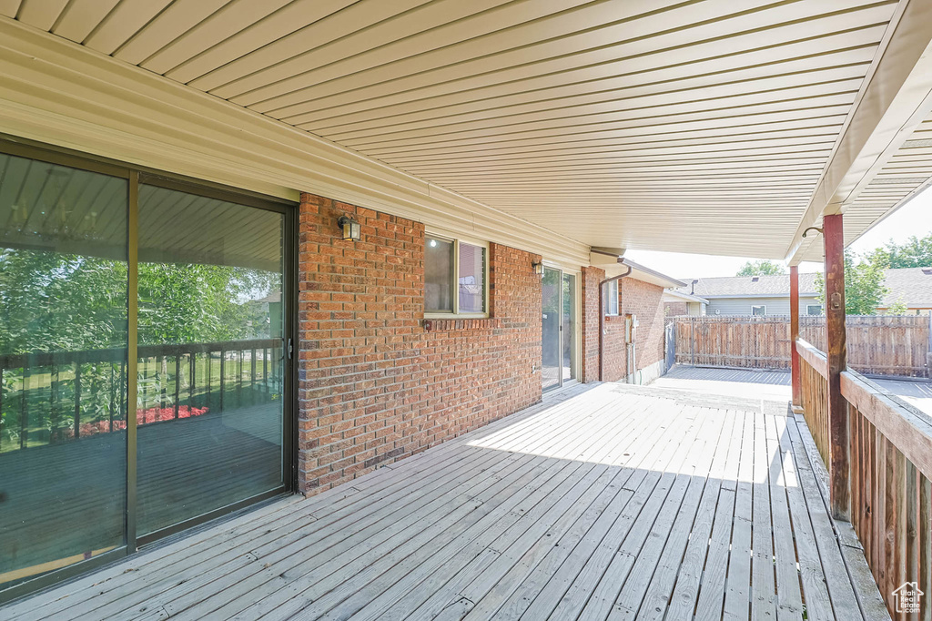 View of deck