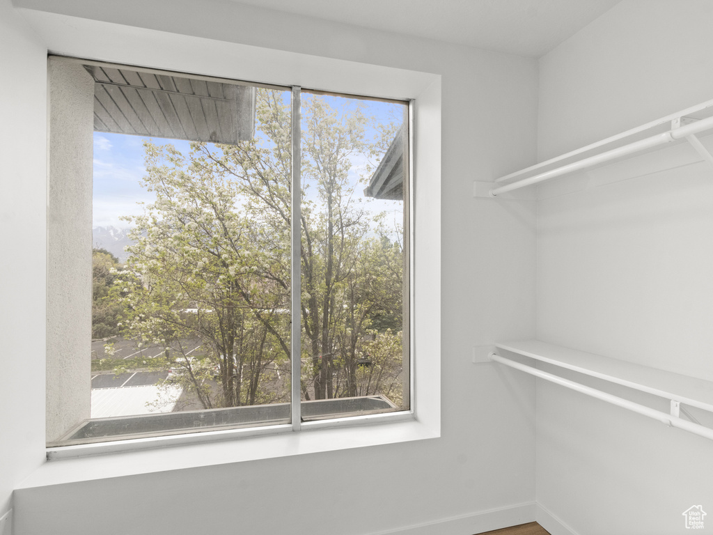View of spacious closet