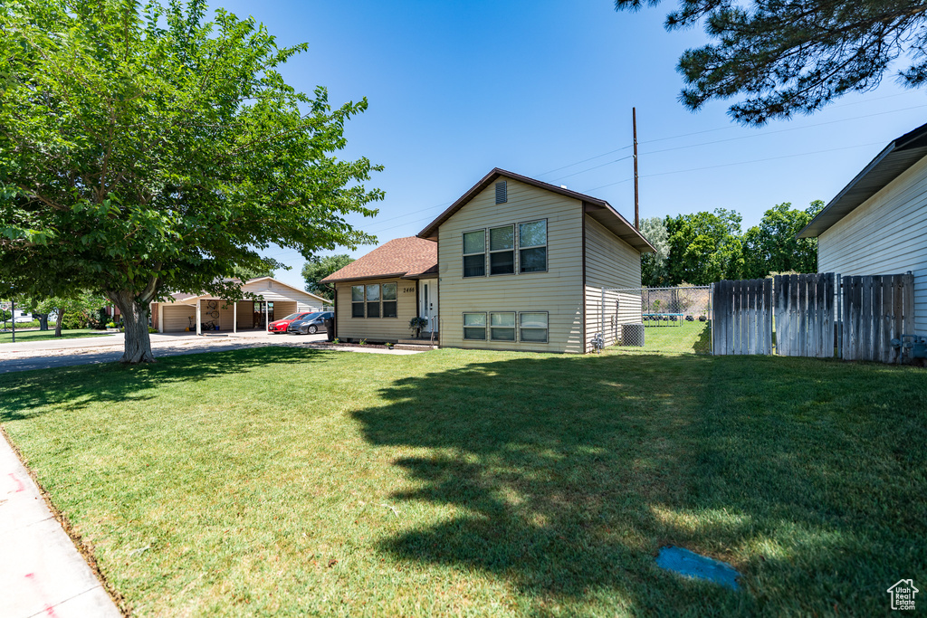 View of tri-level home