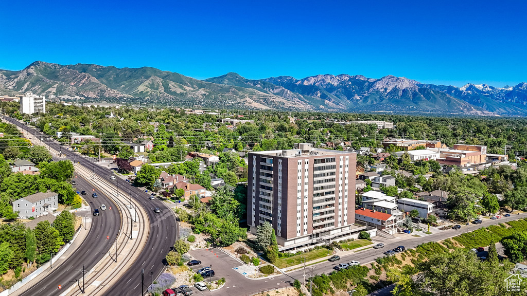 Aerial view of mountains