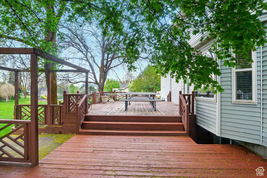 View of deck
