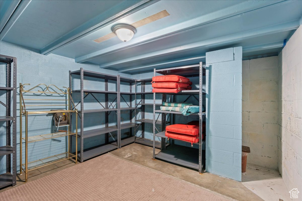 View of storage area