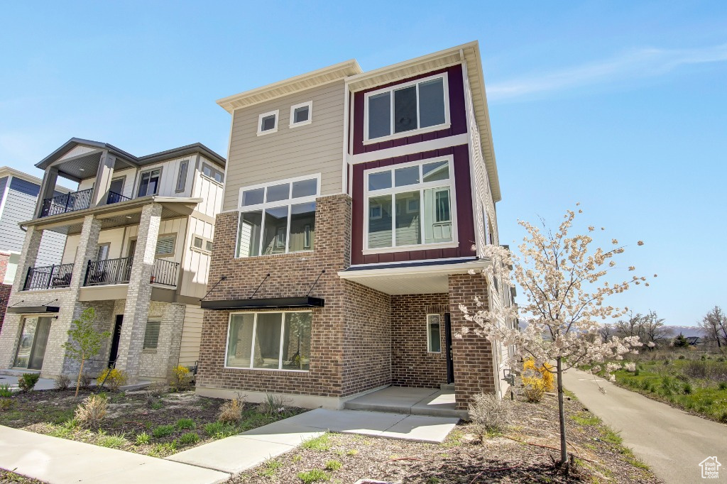 Multi unit property with brick siding