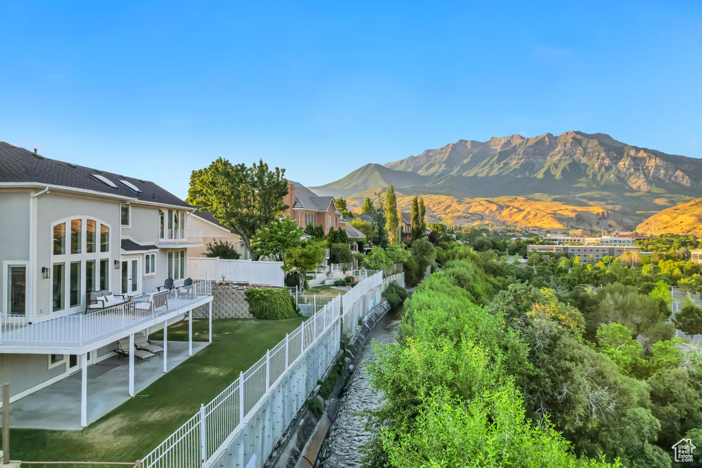 View of mountain backdrop