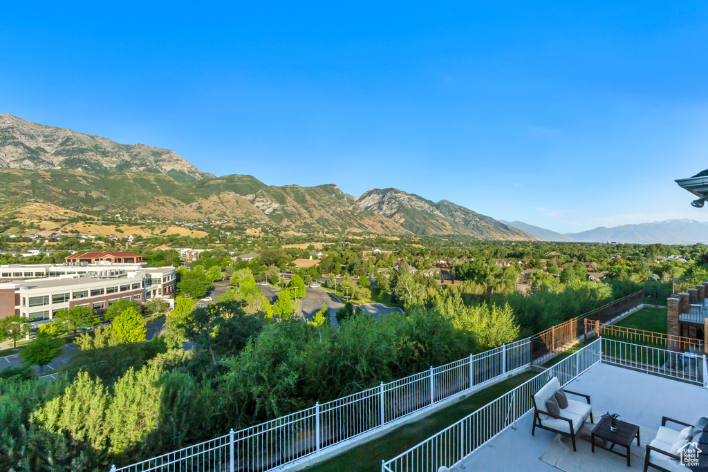 View of mountain background