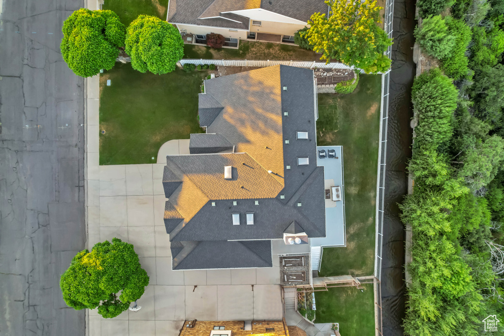 View from above of property