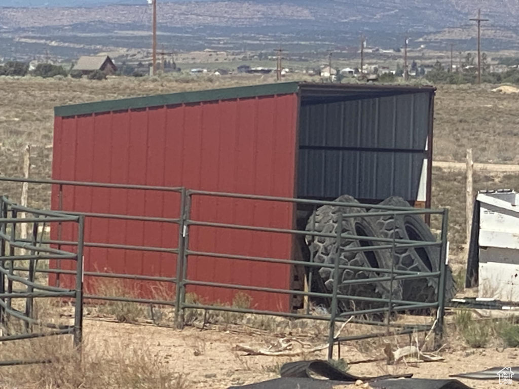 View of outbuilding featuring an exterior structure