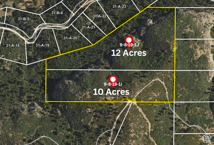 Map / location featuring property parcel outlined