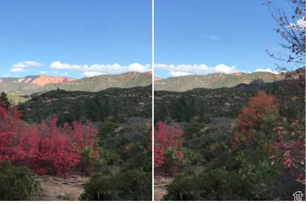 View of mountain background