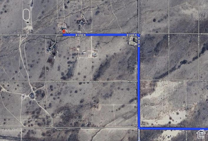Map / location with property parcel outlined