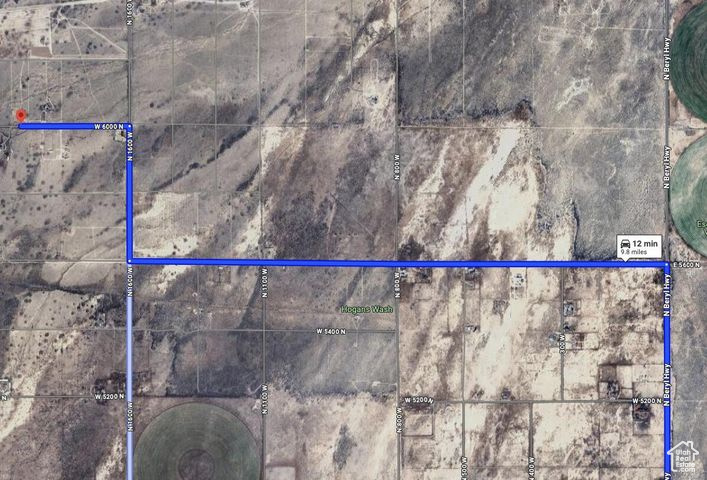 Map / location with property boundaries highlighted