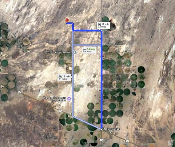 Map of property location featuring property boundaries highlighted