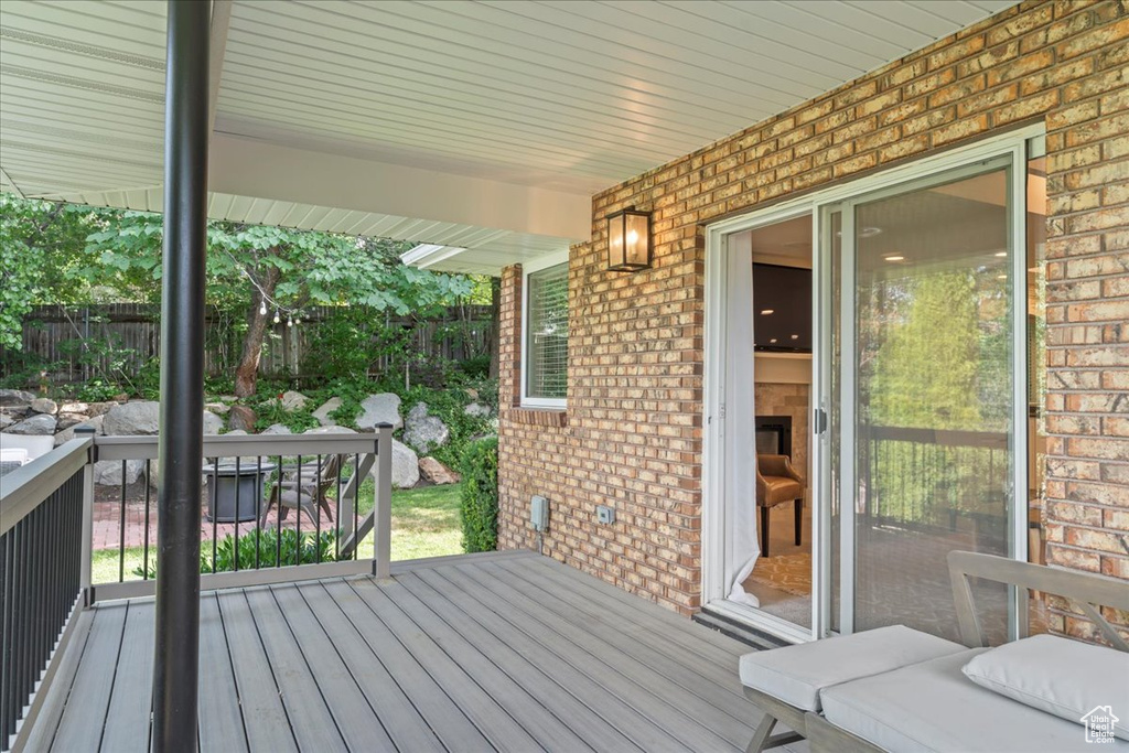 View of deck