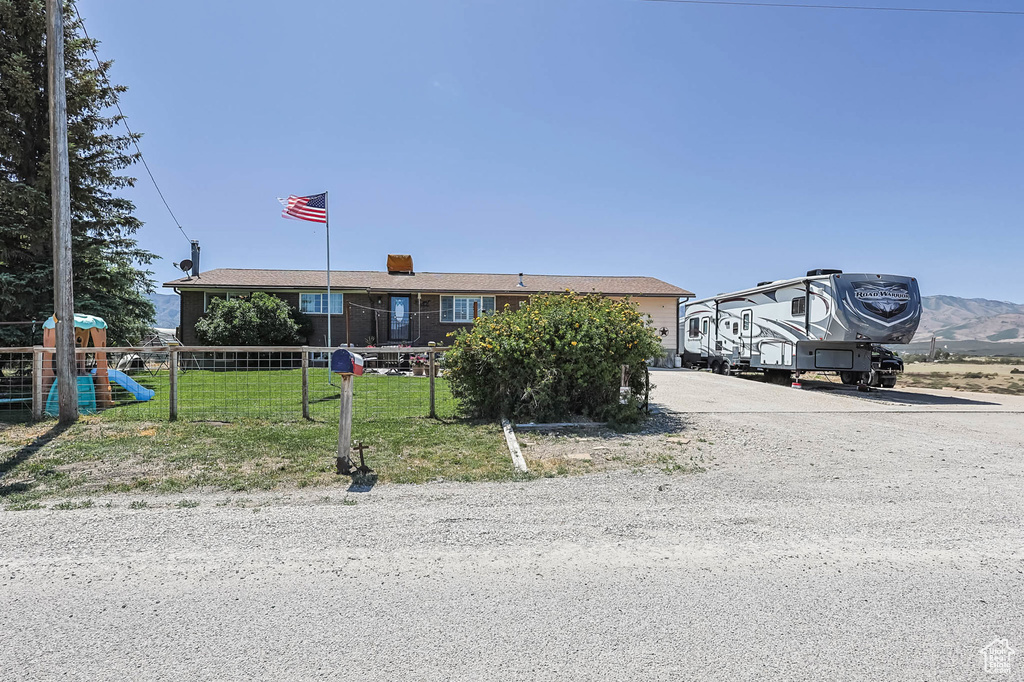 View of front of property with driveway