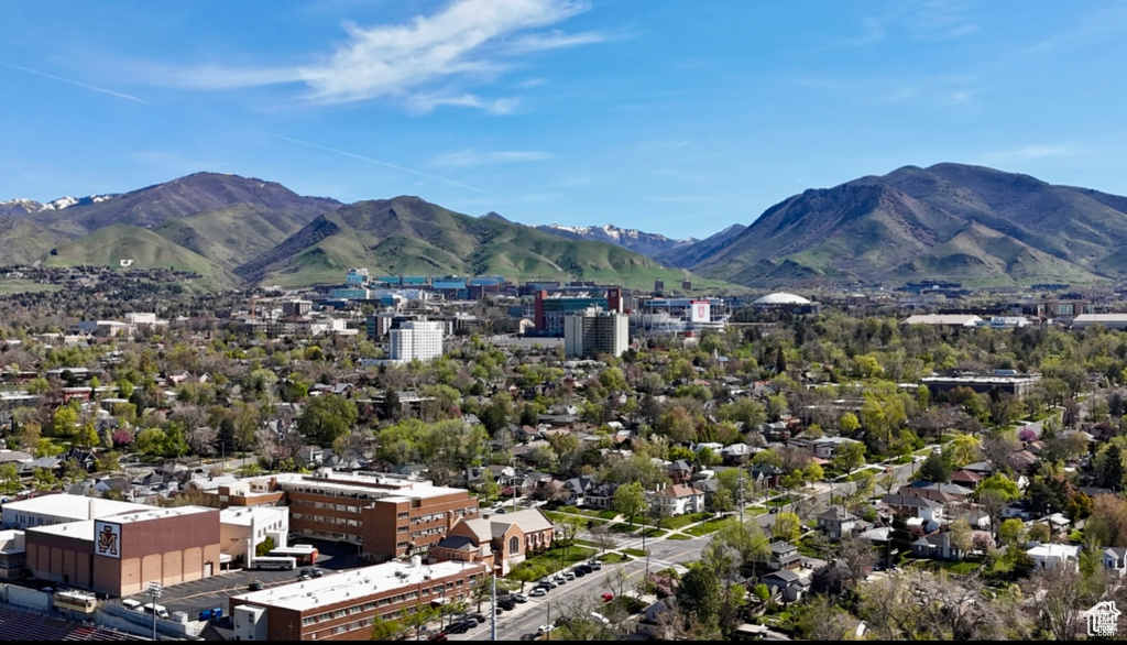View of mountain background