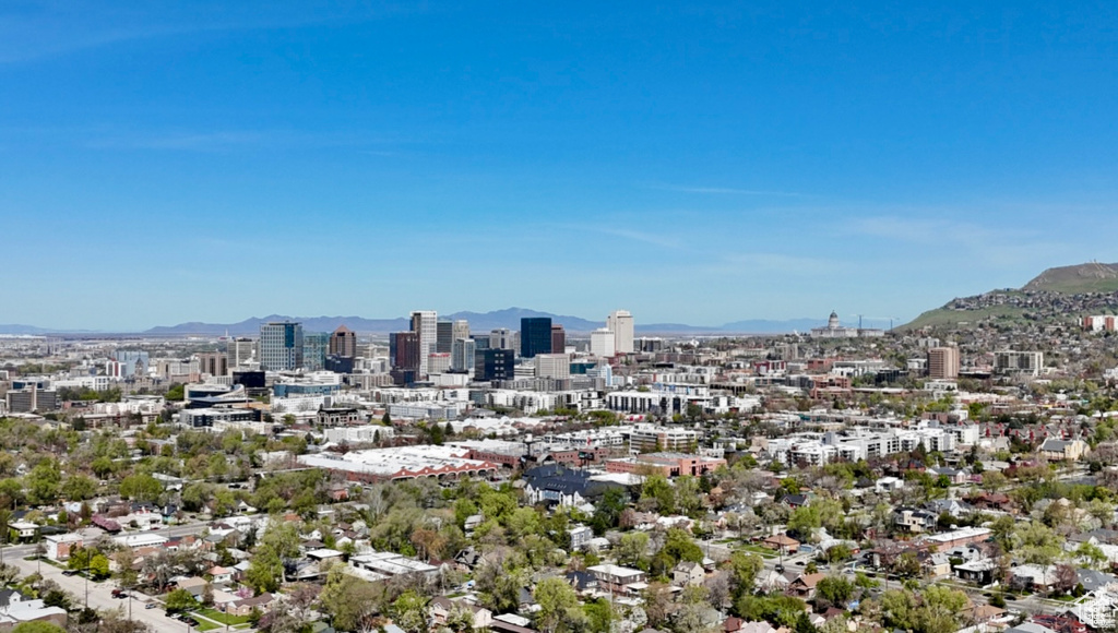 City view featuring a mountain backdrop