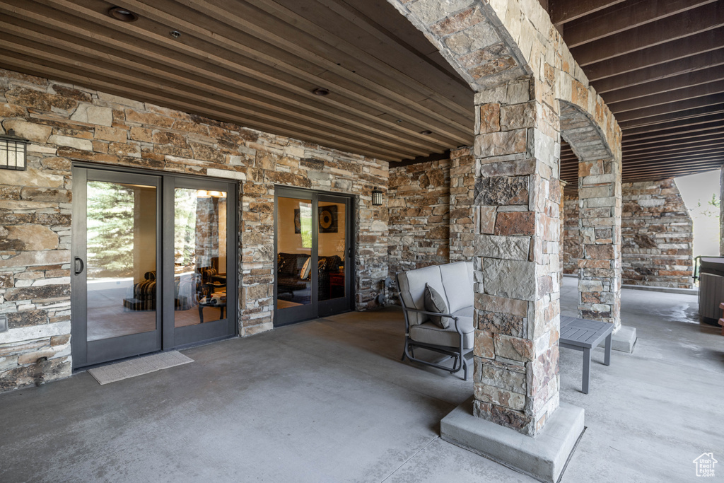 View of patio