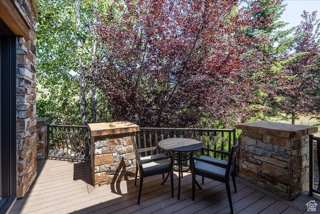 View of deck