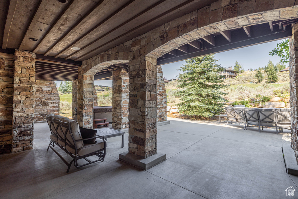 View of patio