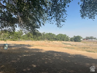 View of yard featuring a view of countryside