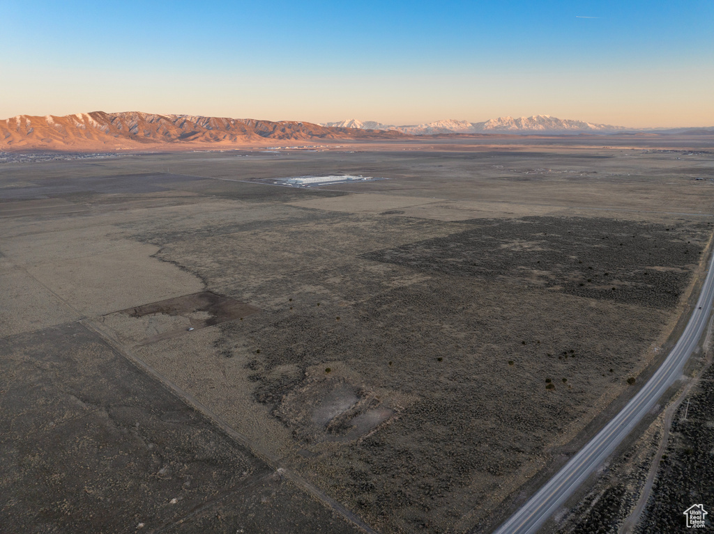 Bird\'s eye view of mountains