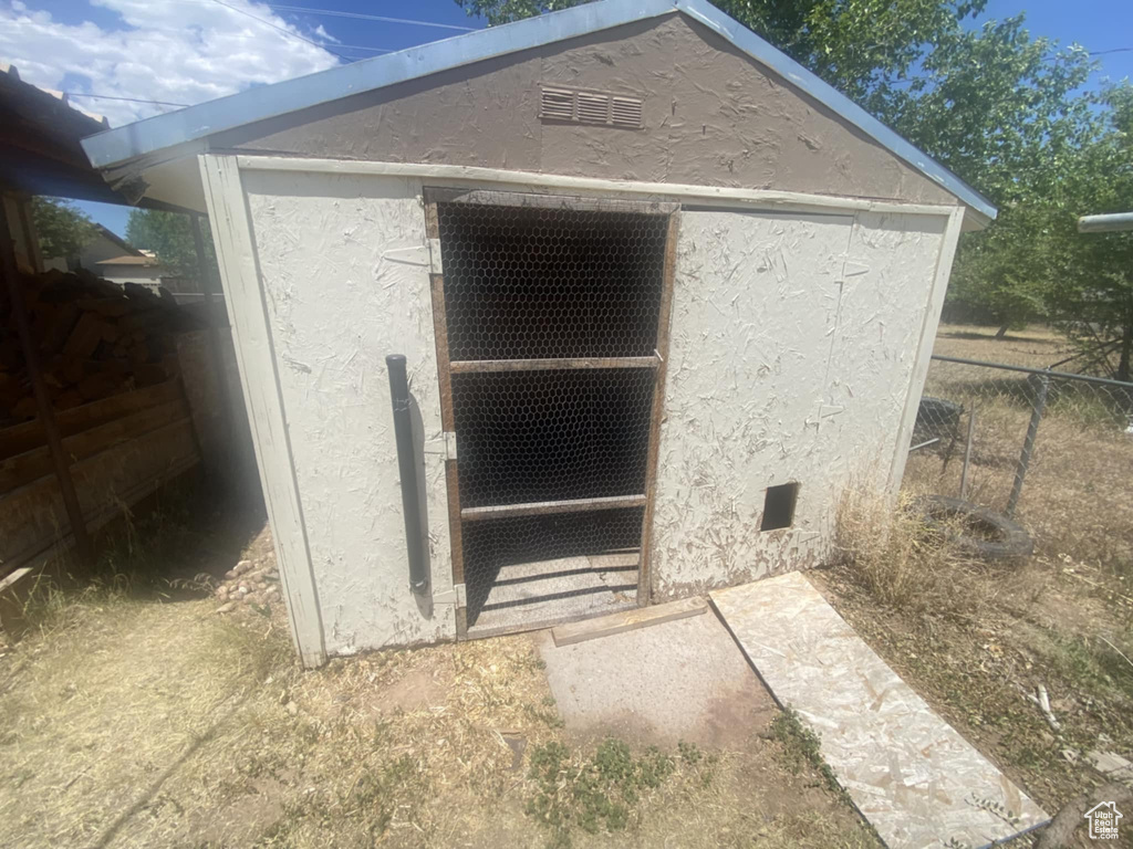 Exterior view of stucco siding