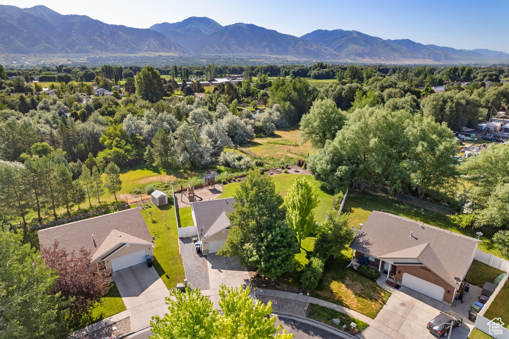 Aerial view of mountains