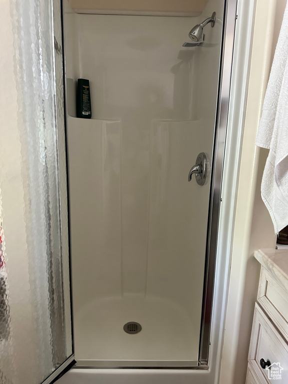 Full bath with a stall shower