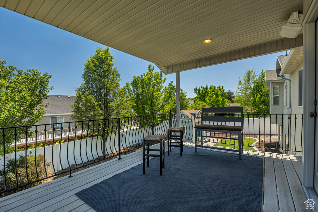 View of deck