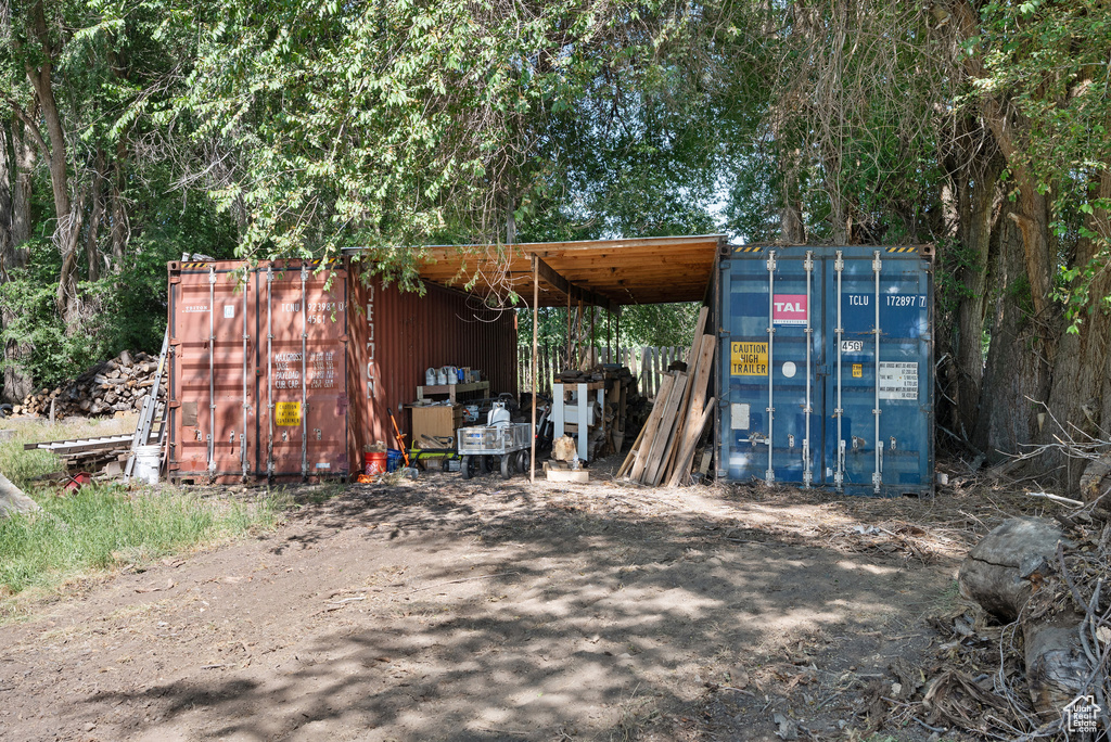 View of outdoor structure