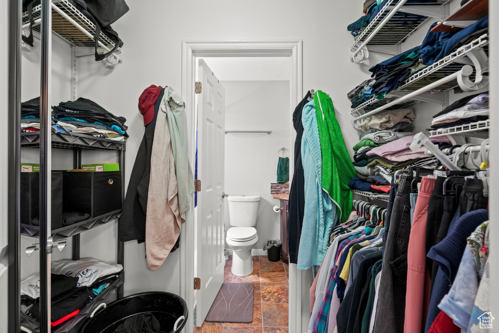 View of spacious closet