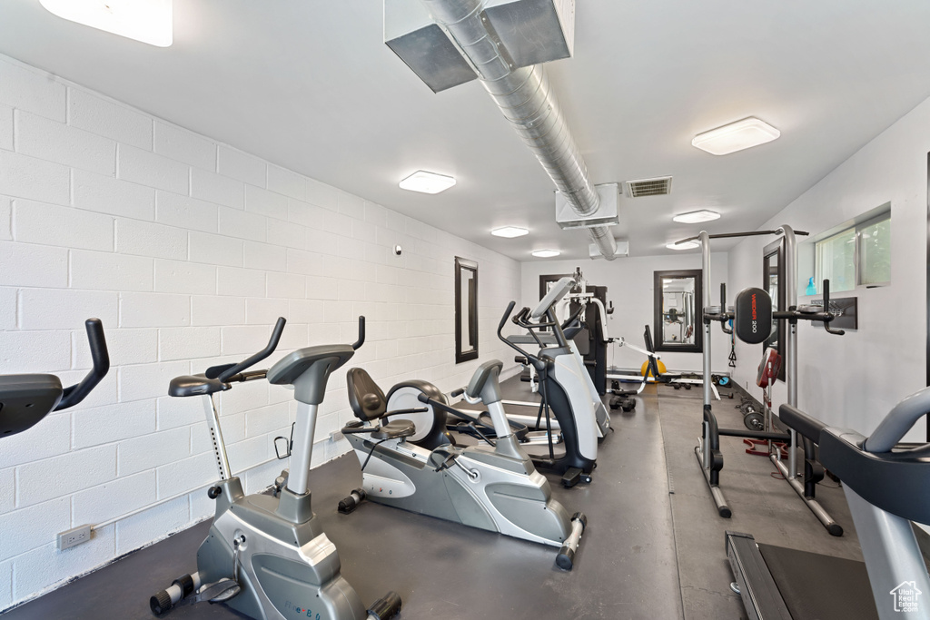 View of workout area