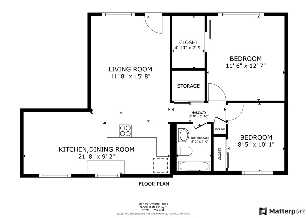 View of floor plan / room layout