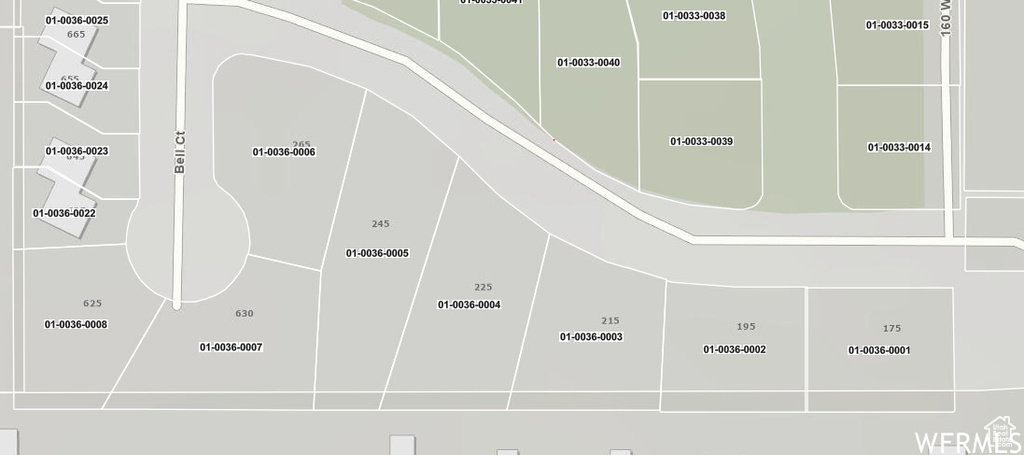 Map of parcels
