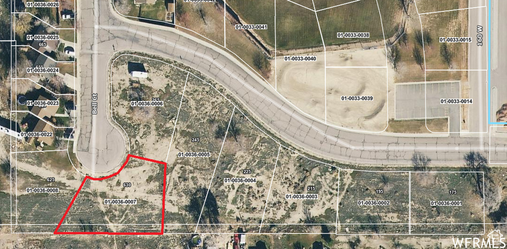 Map / location featuring property parcel outlined