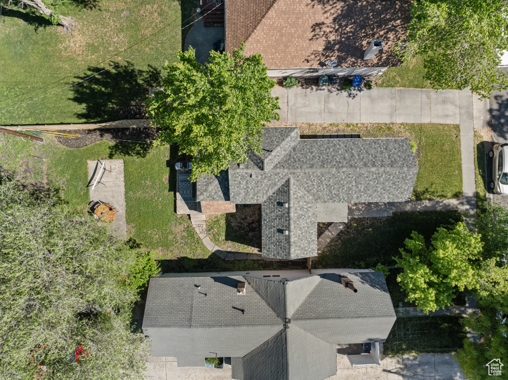 View from above of property