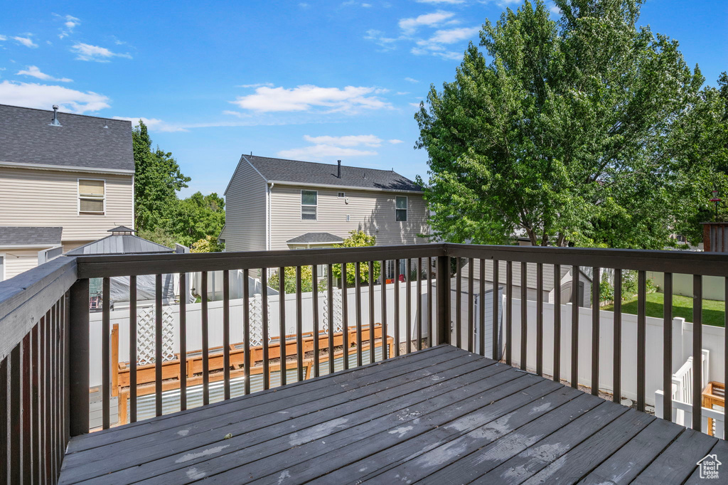View of deck