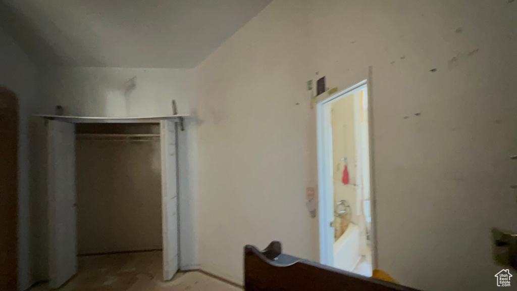 Bedroom featuring a closet
