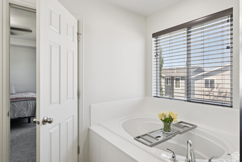 Bathroom with a garden tub and ensuite bath