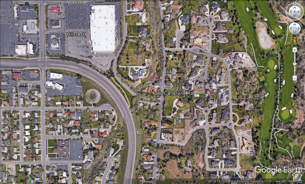 Aerial overview of property's location